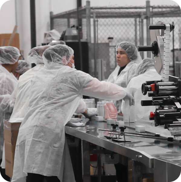 women manufacturing cosmetics