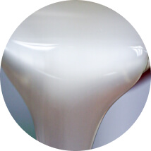 white cosmetic pouring out